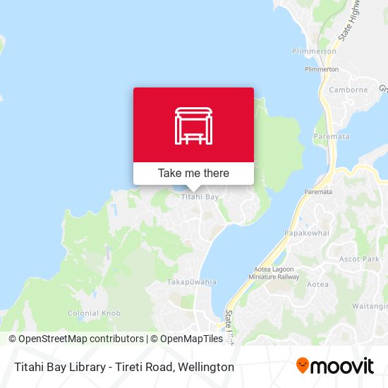 Titahi Bay Library - Tireti Road map