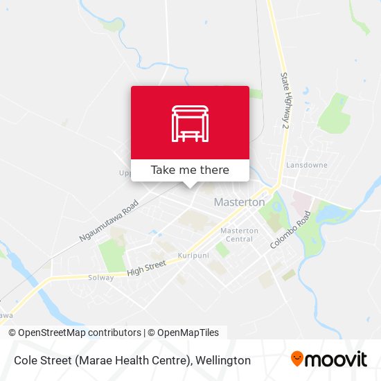 Cole Street (Marae Health Centre) map