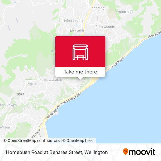 Homebush Road at Benares Street map