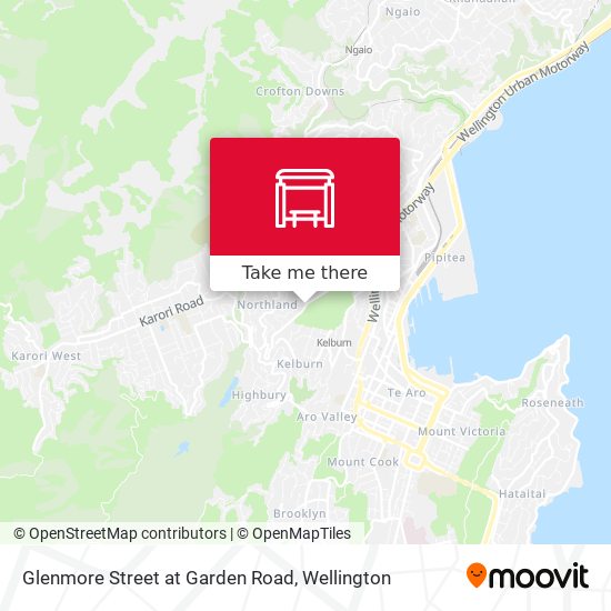 Glenmore Street at Garden Road map