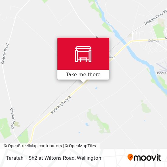 Taratahi - Sh2 at Wiltons Road map