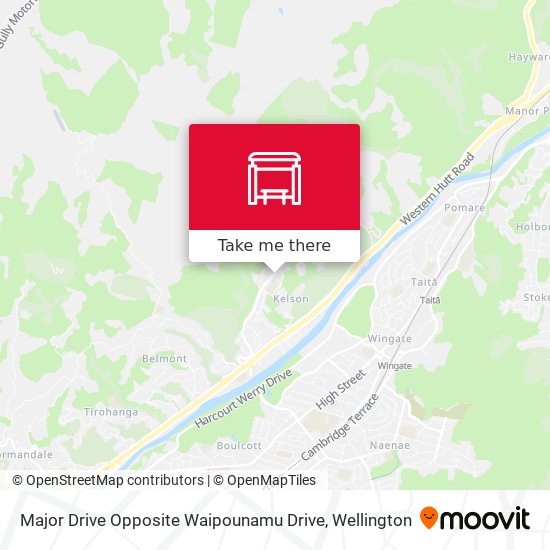 Major Drive Opposite Waipounamu Drive map