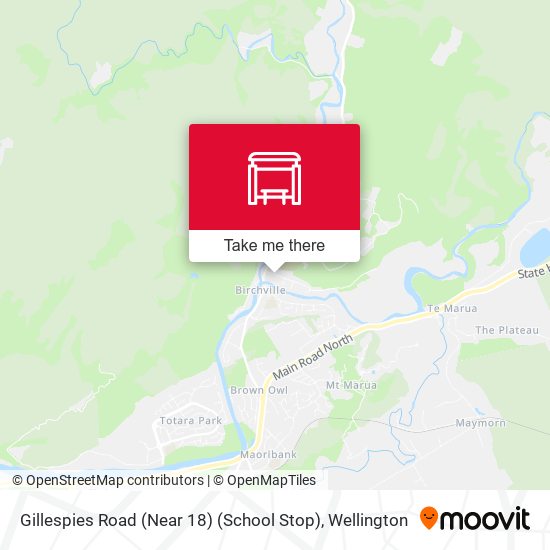 Gillespies Road (Near 18) (School Stop) map