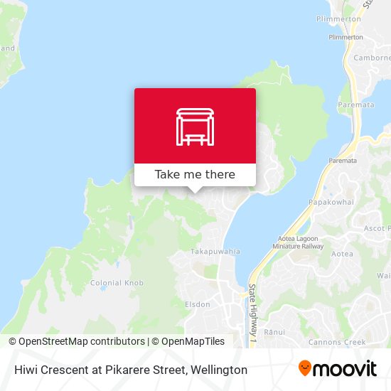Hiwi Crescent at Pikarere Street地图