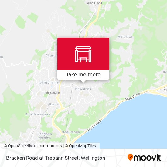 Bracken Road at Trebann Street map