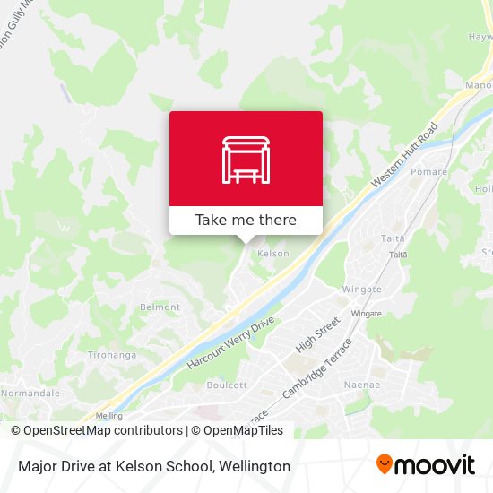 Major Drive at Kelson School map