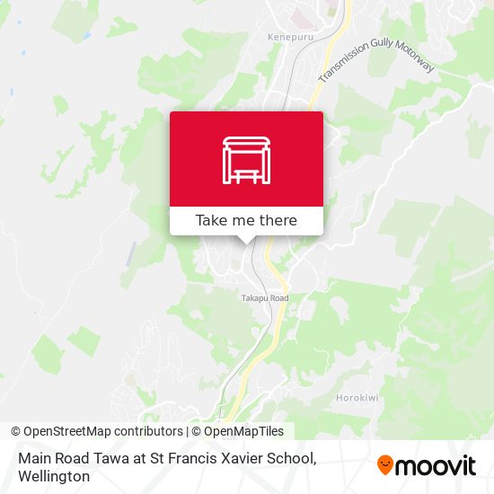 Main Road Tawa at St Francis Xavier School map