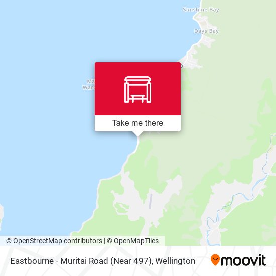 Eastbourne - Muritai Road (Near 497) map