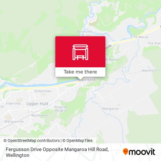 Fergusson Drive Opposite Mangaroa Hill Road map