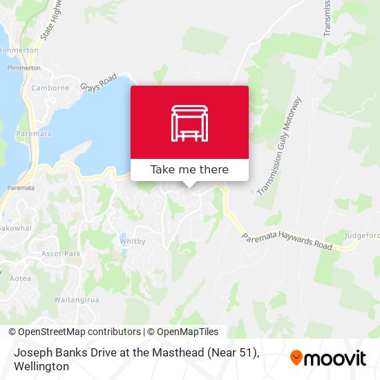 Joseph Banks Drive at the Masthead (Near 51) map