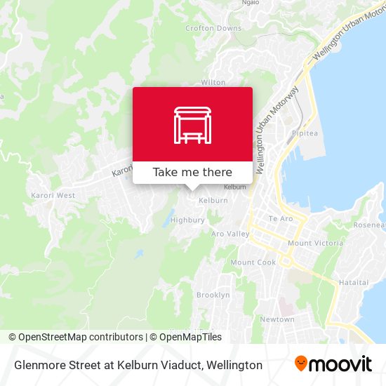 Glenmore Street at Kelburn Viaduct map