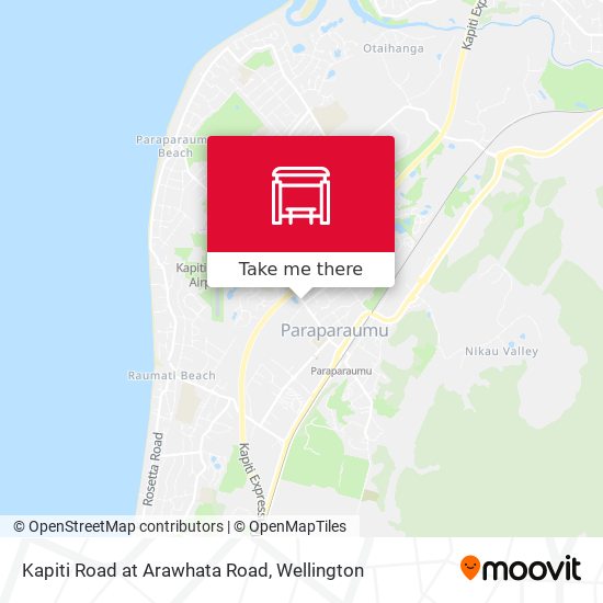 Kapiti Road at Arawhata Road map