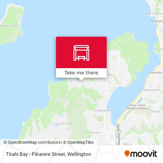 Titahi Bay - Pikarere Street map