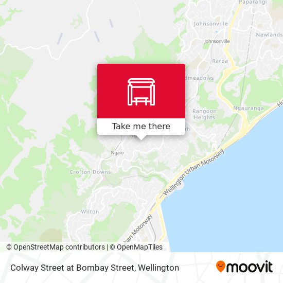 Colway Street at Bombay Street map