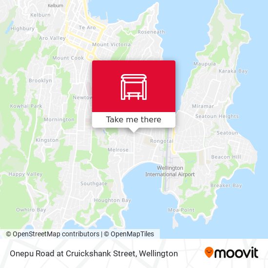 Onepu Road at Cruickshank Street map