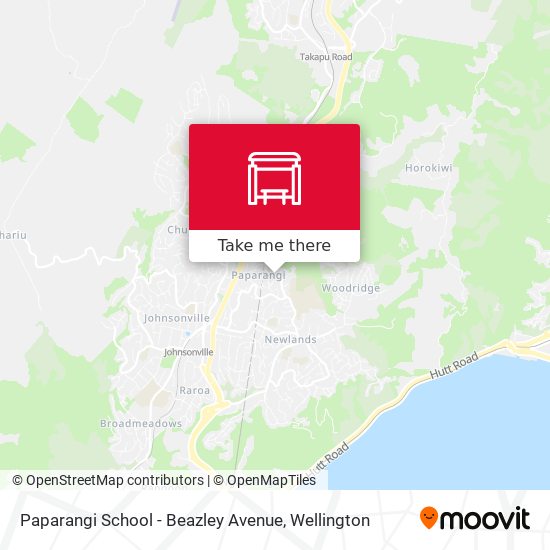 Paparangi School - Beazley Avenue map