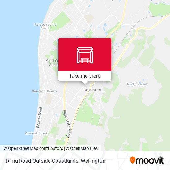 Rimu Road Outside Coastlands map