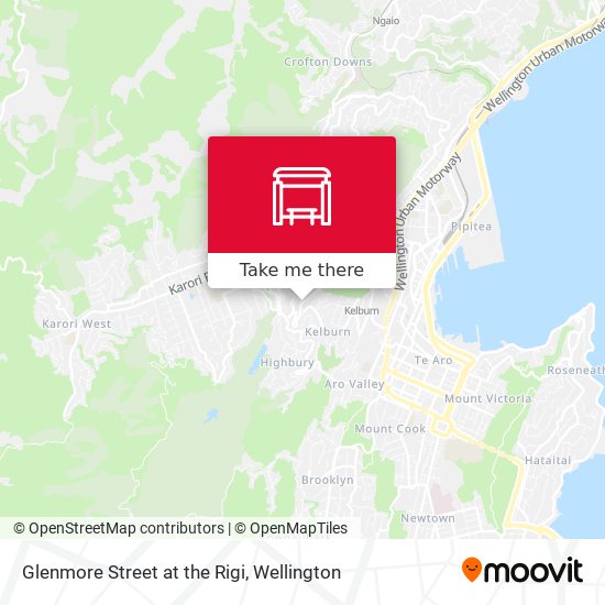 Glenmore Street at the Rigi map