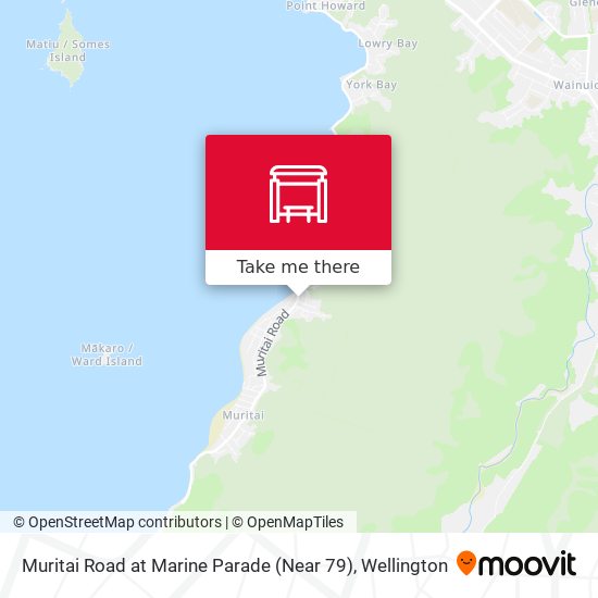 Muritai Road at Marine Parade (Near 79) map