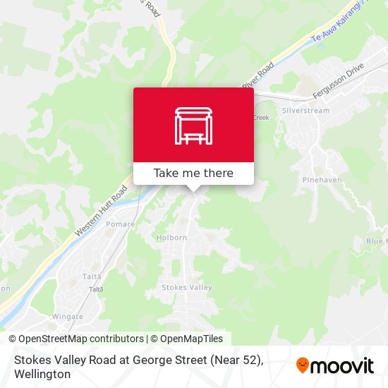 Stokes Valley Road at George Street (Near 52) map