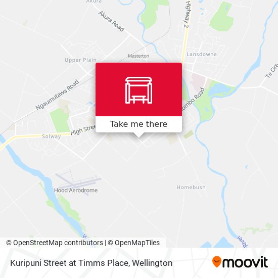 Kuripuni Street at Timms Place map