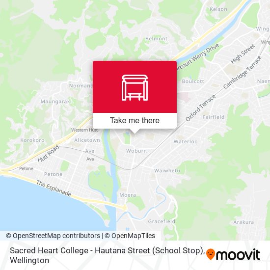 Sacred Heart College - Hautana Street (School Stop) map