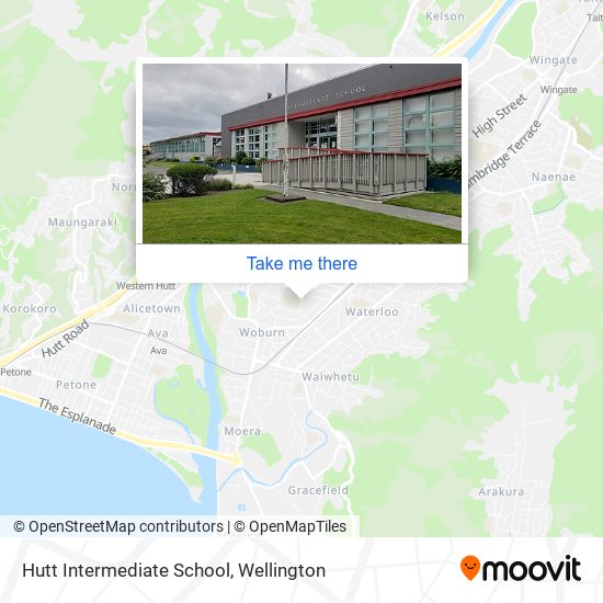 Hutt Intermediate School map