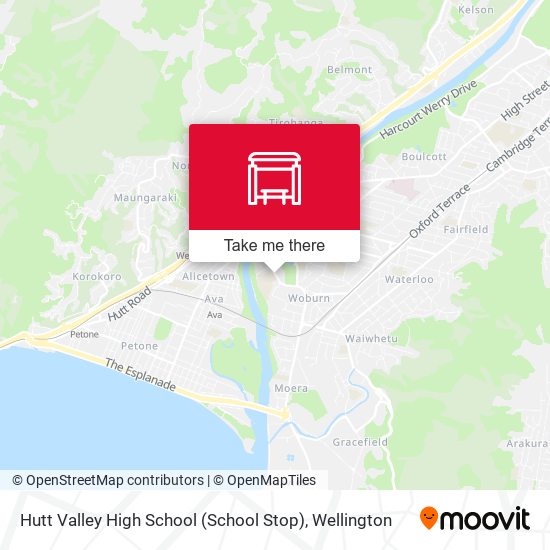 Hutt Valley High School (School Stop) map