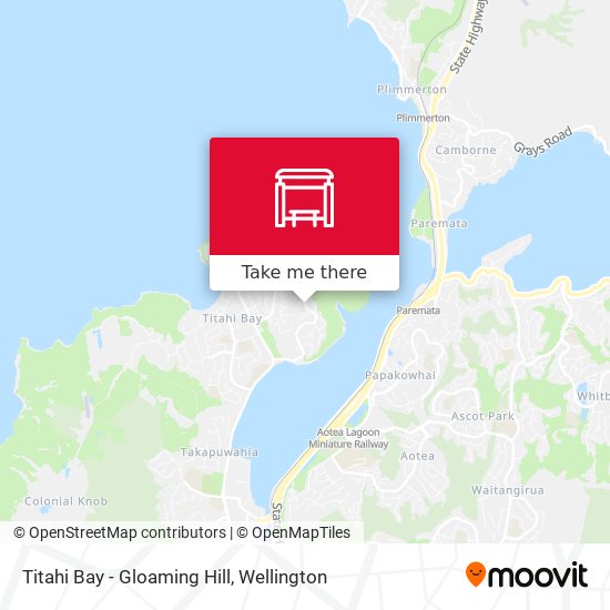 Titahi Bay - Gloaming Hill map