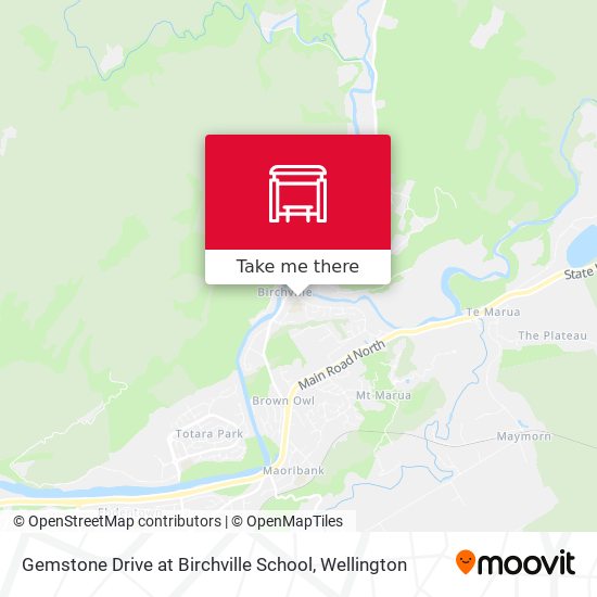 Gemstone Drive at Birchville School map