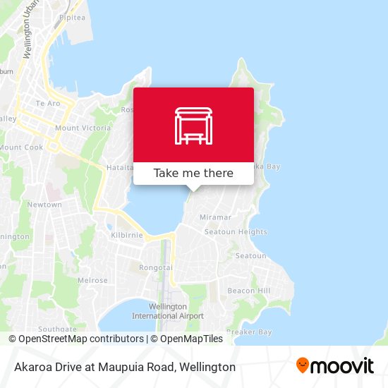 Akaroa Drive at Maupuia Road map