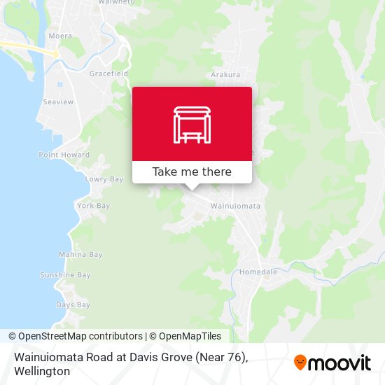 Wainuiomata Road at Davis Grove (Near 76) map