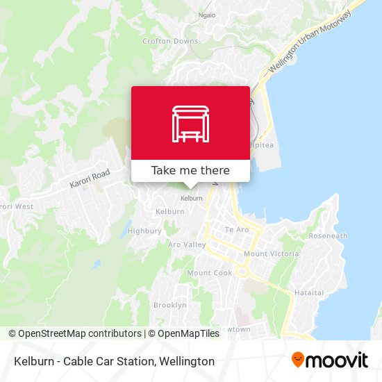 Kelburn - Cable Car Station map