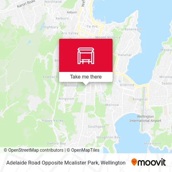 Adelaide Road Opposite Mcalister Park map