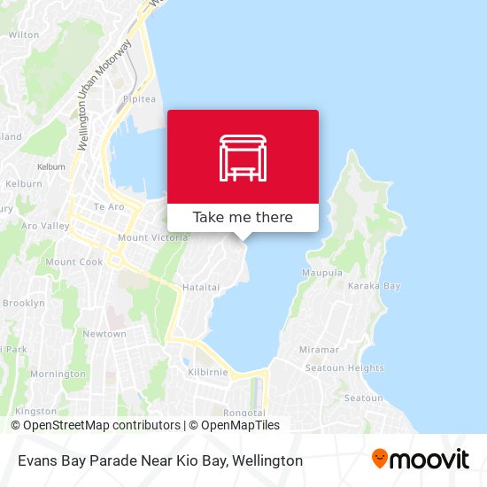 Evans Bay Parade Near Kio Bay map