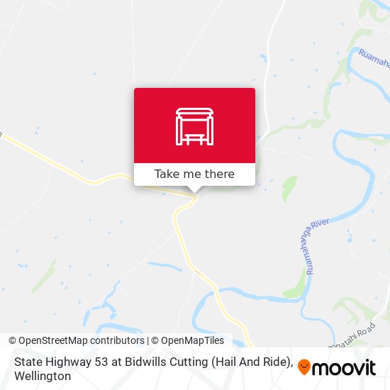 State Highway 53 at Bidwills Cutting (Hail And Ride) map