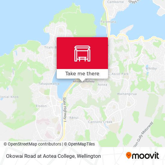 Okowai Road at Aotea College地图