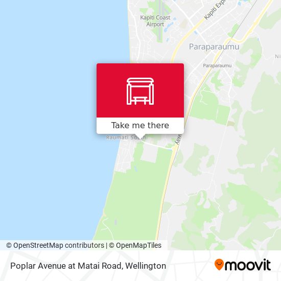 Poplar Avenue at Matai Road map