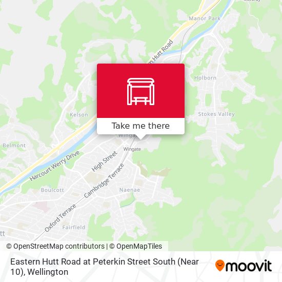 Eastern Hutt Road at Peterkin Street South (Near 10) map