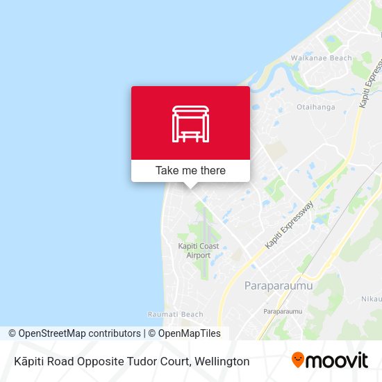 Kāpiti Road Opposite Tudor Court map