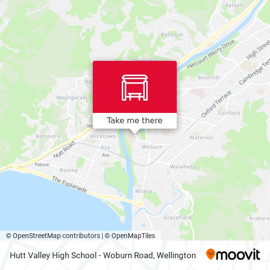 Hutt Valley High School - Woburn Road map