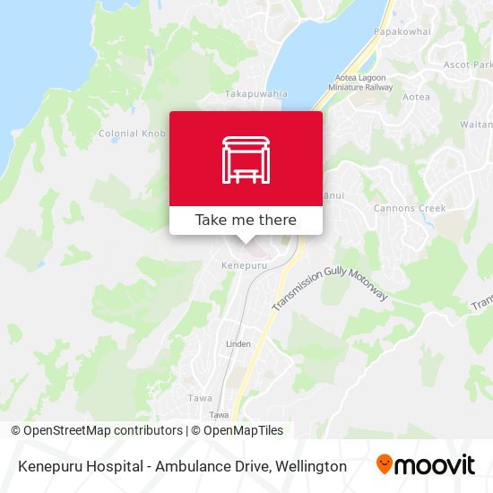 Kenepuru Hospital - Ambulance Drive map