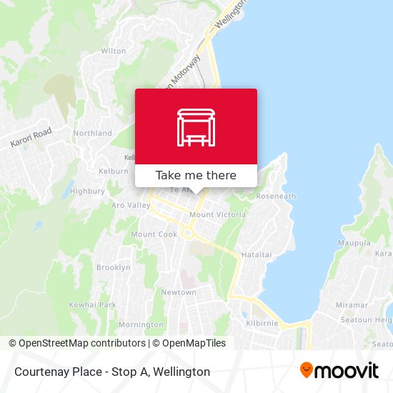 Courtenay Place - Stop A map