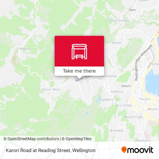 Karori Road at Reading Street map