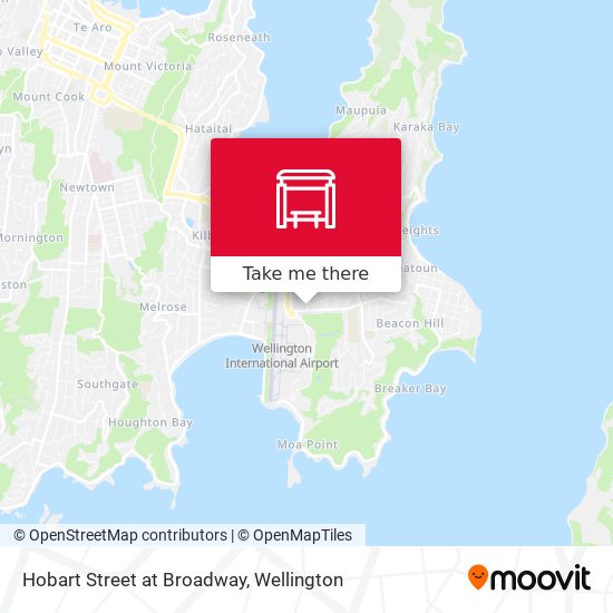 Hobart Street at Broadway map