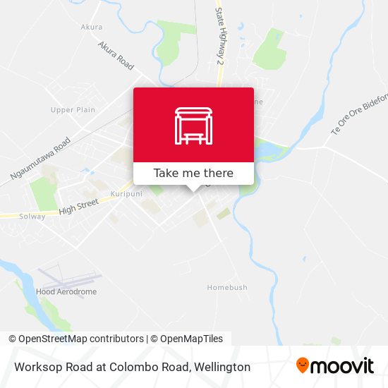 Worksop Road at Colombo Road map