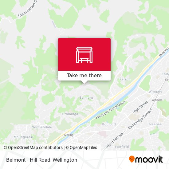 Belmont - Hill Road map