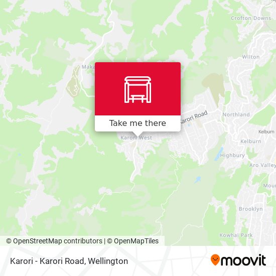 Karori - Karori Road map