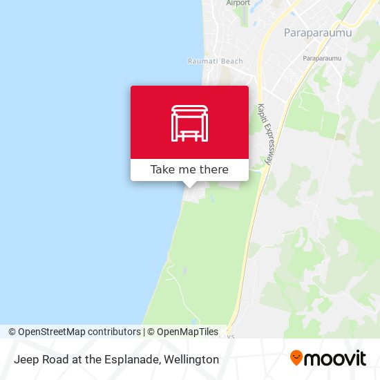 Jeep Road at the Esplanade map