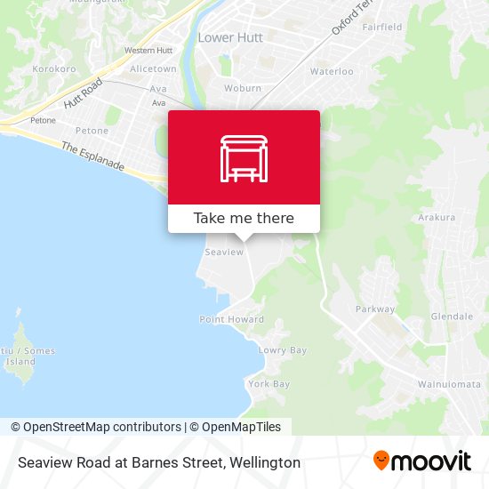 Seaview Road at Barnes Street map